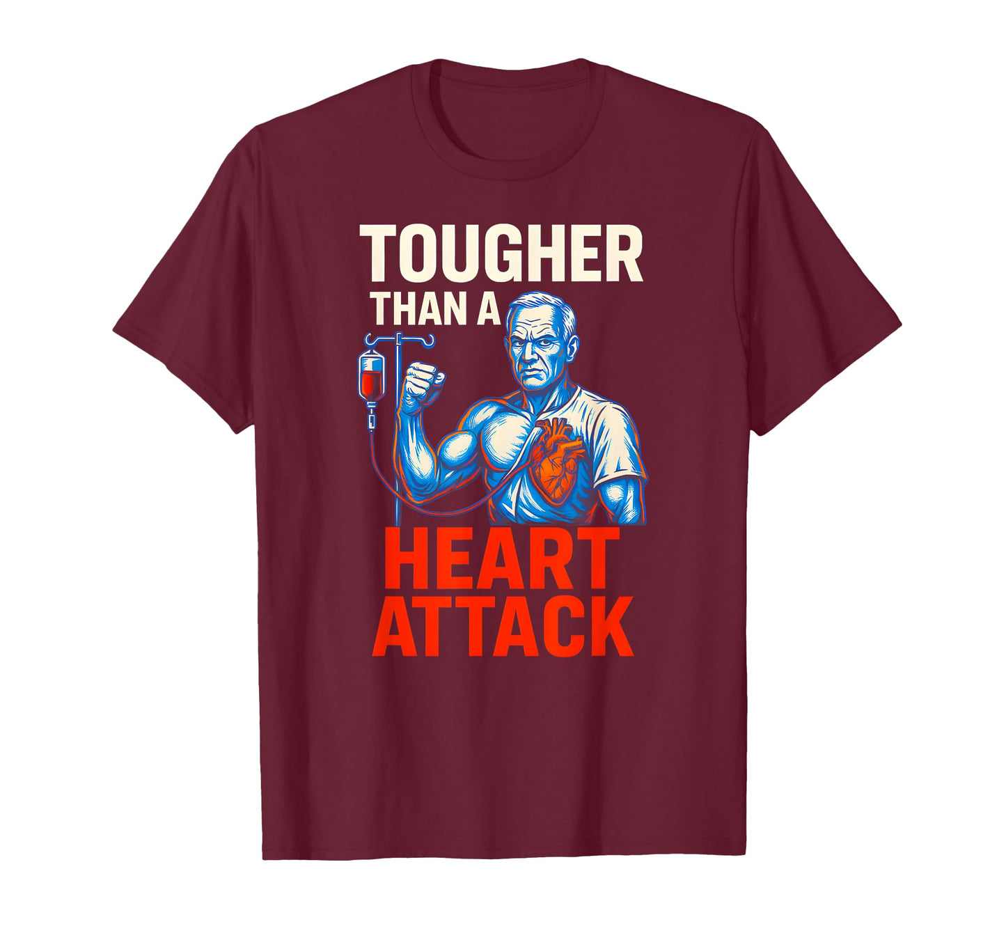 Patient Tougher Than a Heart Attack Men's Surgery Recover T-Shirt