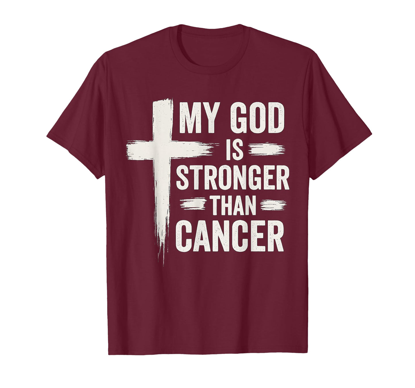 My God Is Stronger Than Cancer Christian Faith Awareness T-Shirt