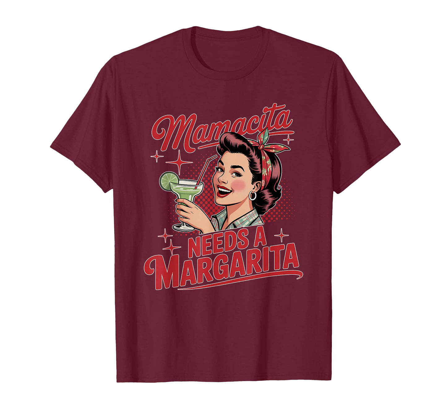 Mamacita Needs A Margarita Funny Cocktail Design Women T-Shirt
