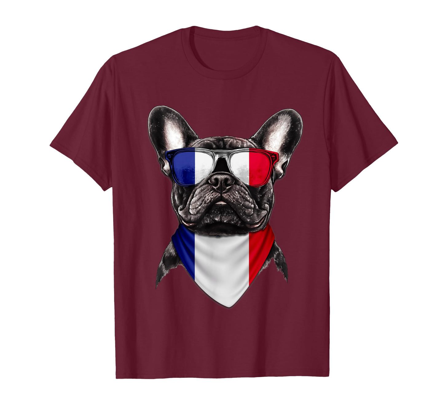 French Flag American French Bulldog Heritage France T-Shirt