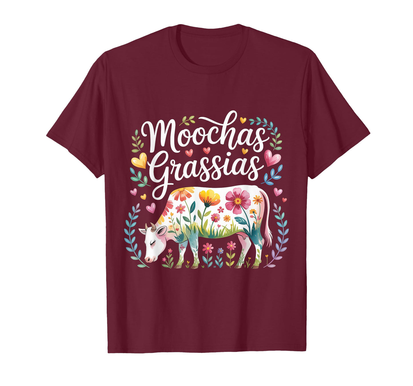 Moochas Grassias Farmer Cown Pun Joke Greetings - T-Shirt