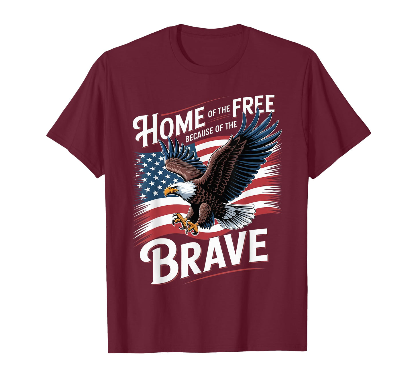 Home of the Free Because of the Brave Veterans Day T-Shirt