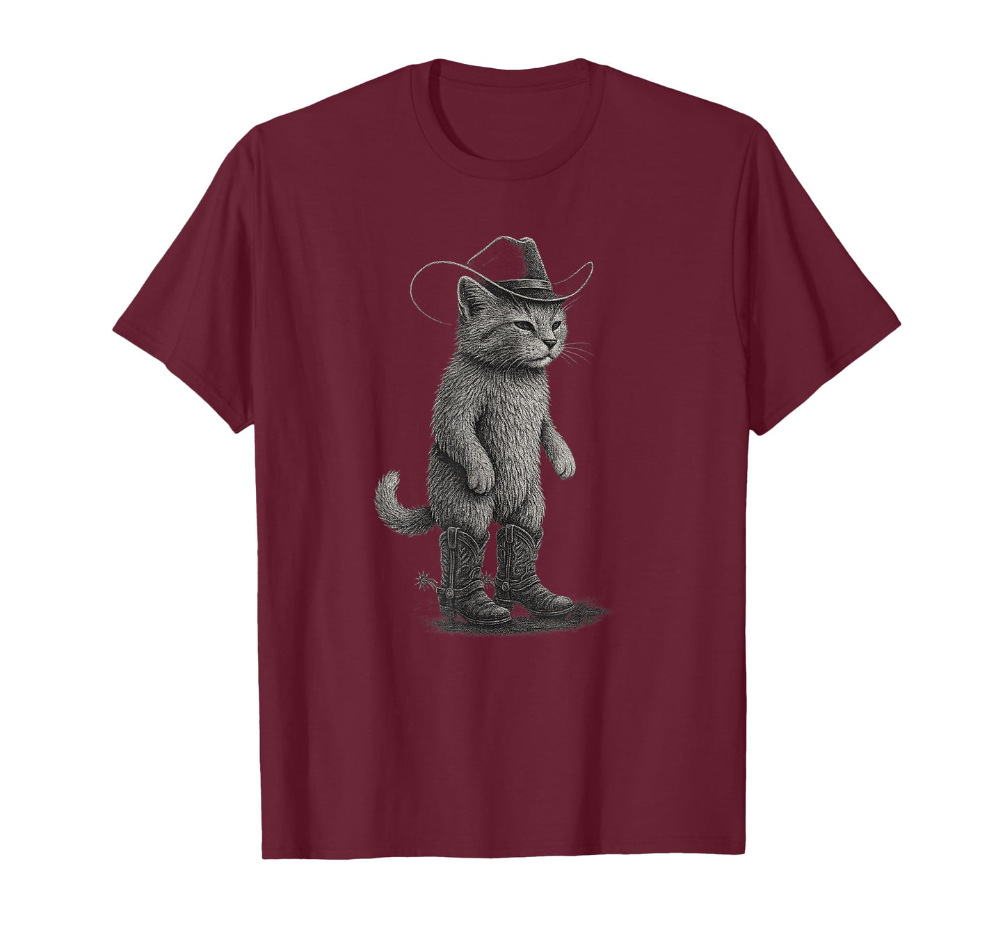Howdy Vintage Cat Cowboy Western Country Meowdy T-Shirt