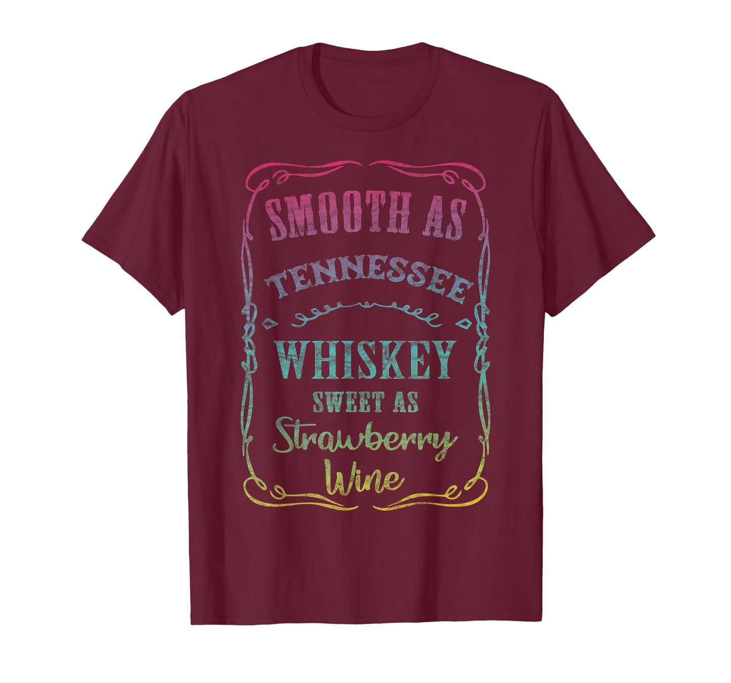 Smooth as Tennessee Whiskey Funny Humour Tee Vacation T-Shirt