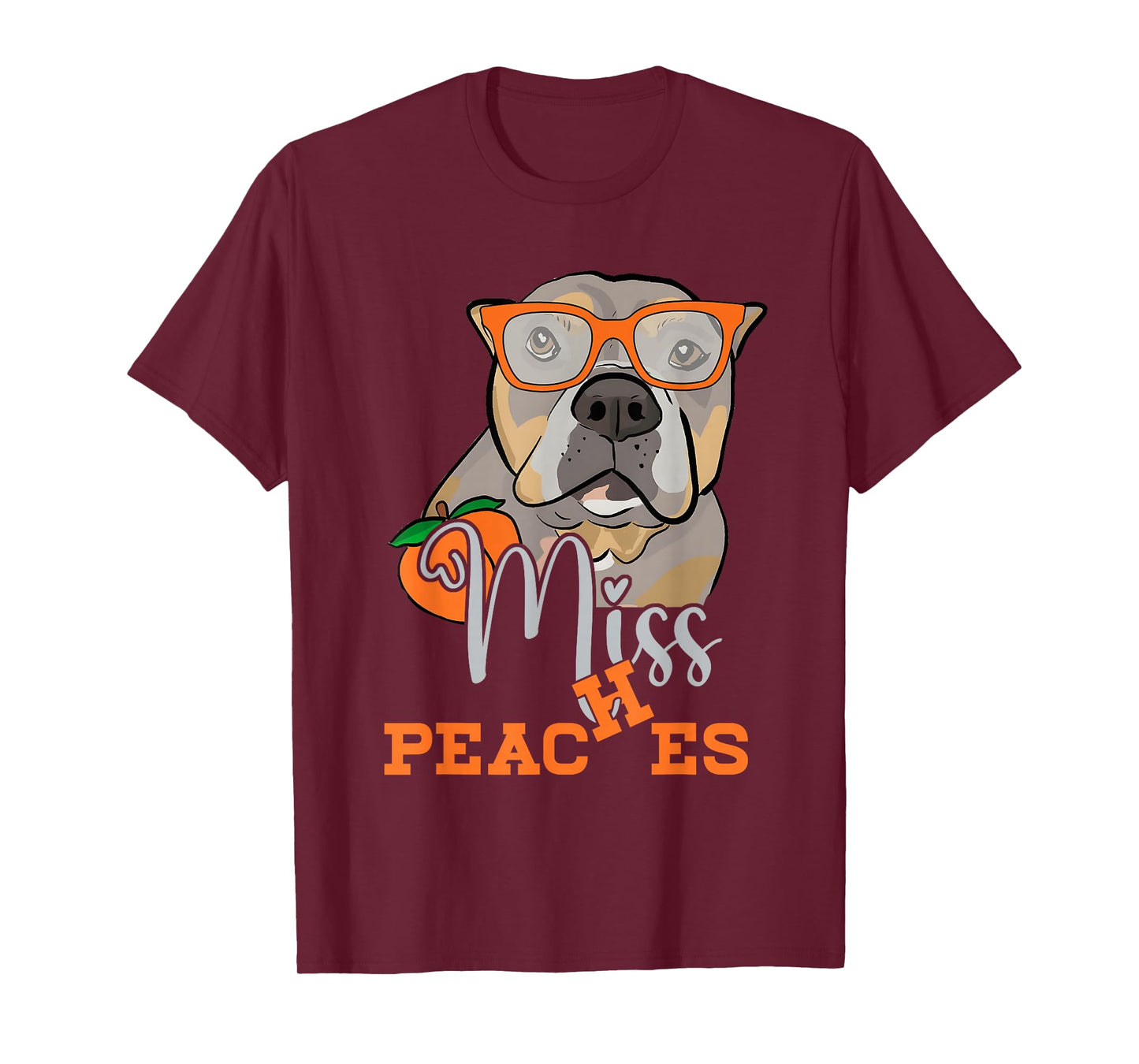 Miss a Peaches Pitbull Dog Animal Pet Lover Humor T-Shirt