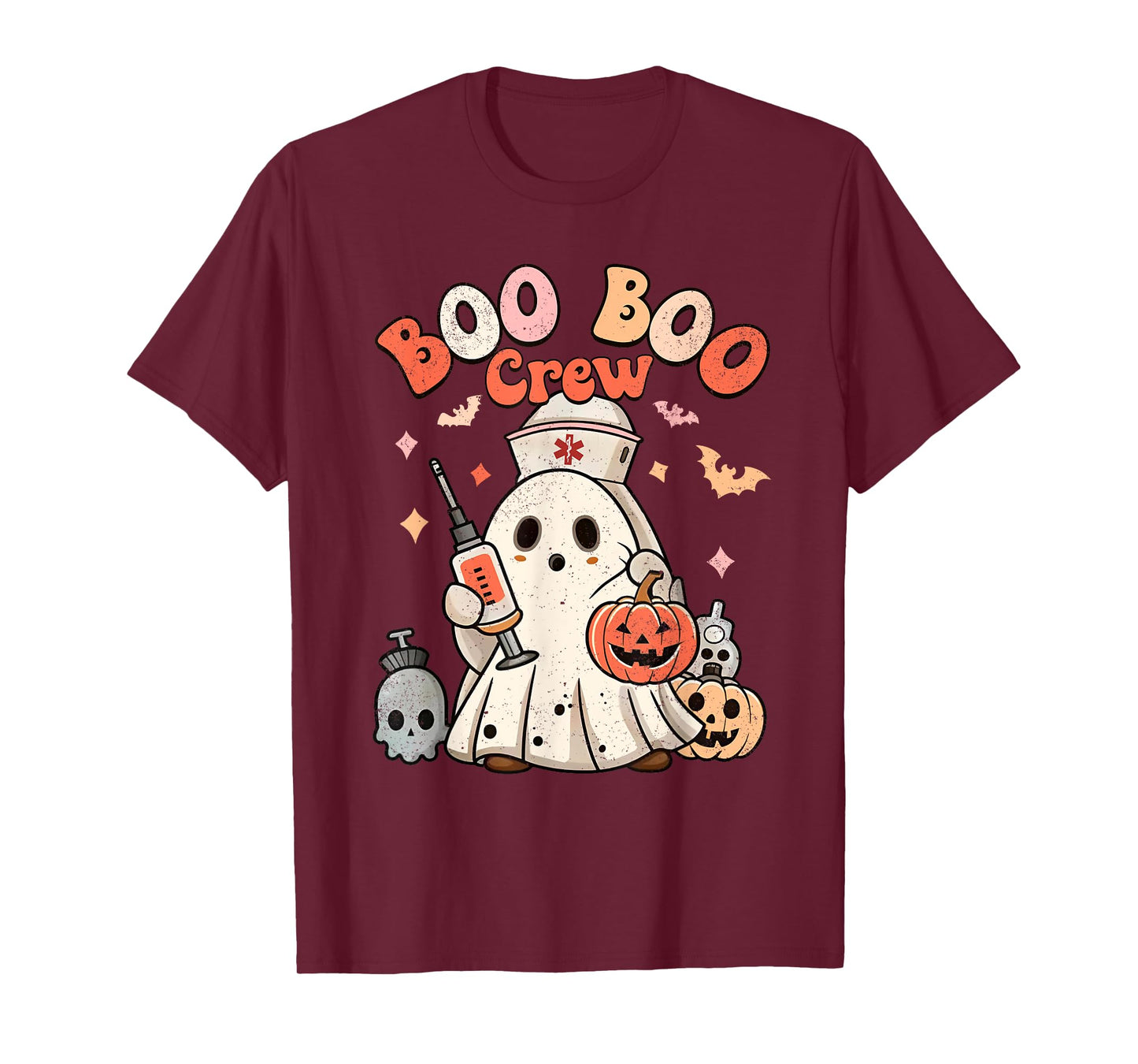 Boo Boo Crew Nurse Medical Halloween Costume T-Shirt