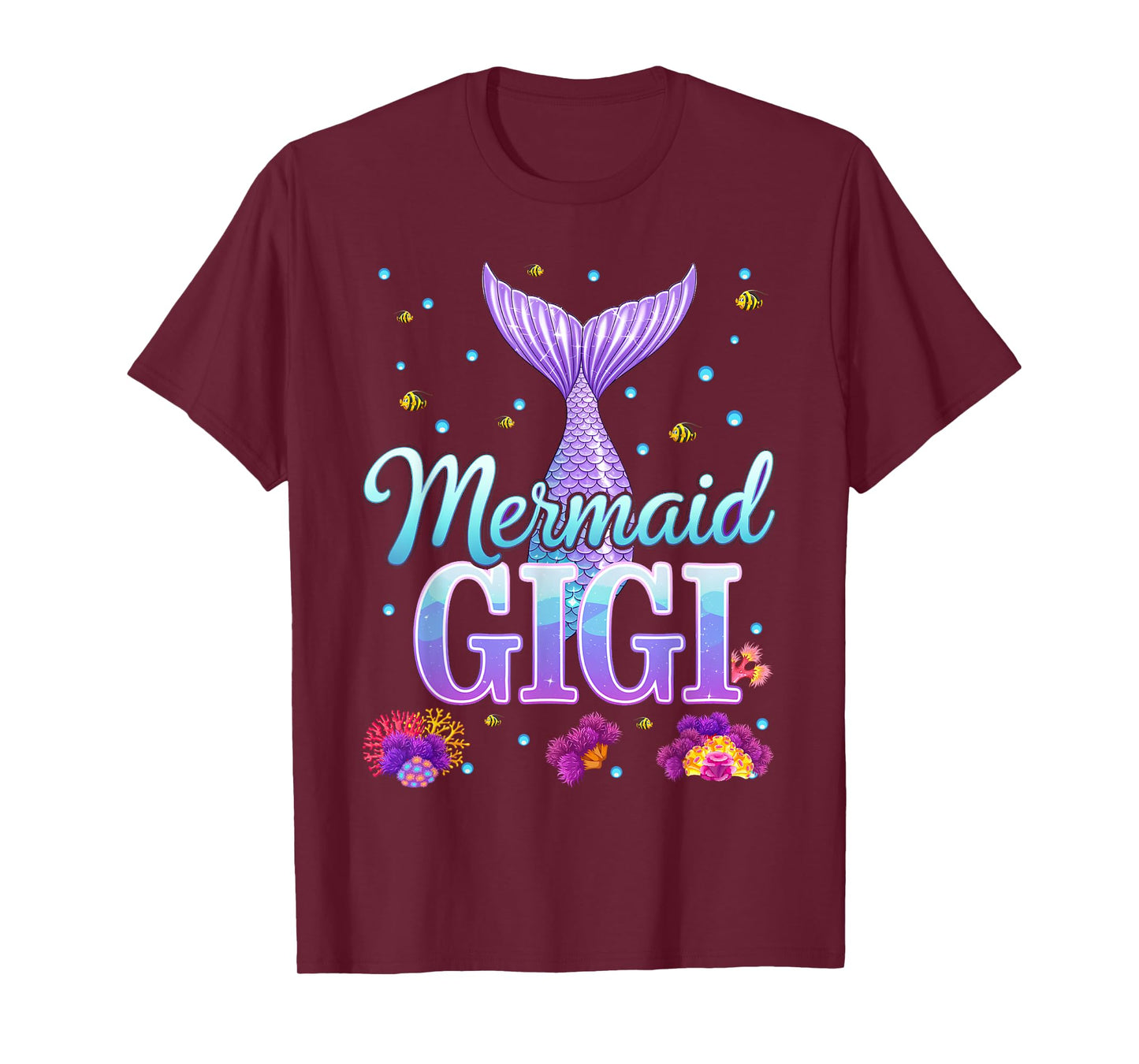 Mermaid Gigi Funny Birthday Party T-Shirt