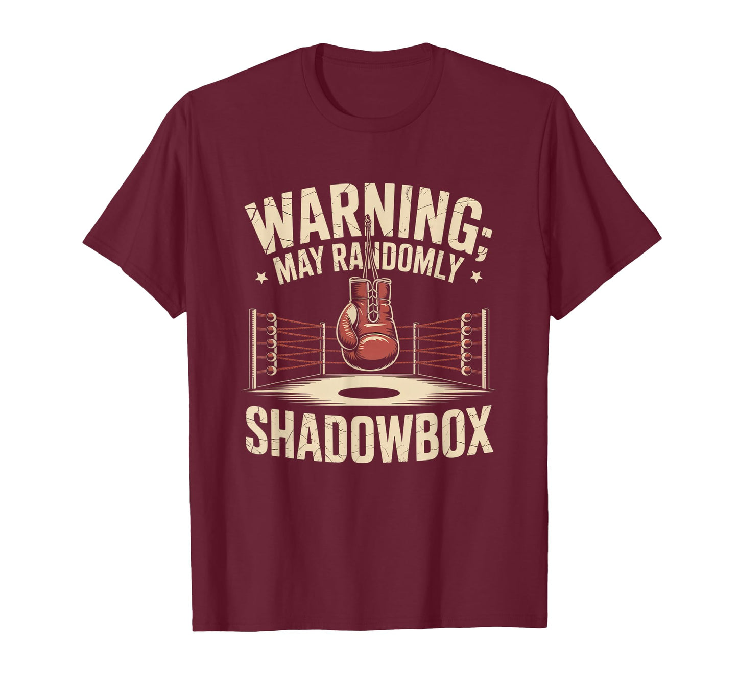 Funny Boxing Warning I shadowbox Daily shadowboxing Warning T-Shirt