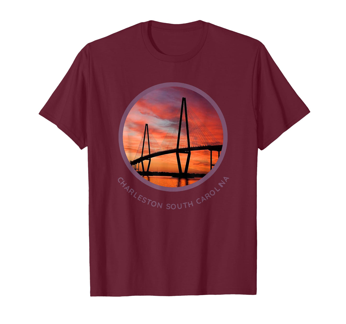 Charleston South Carolina Tshirt Ravenel Bridge Print S.C. T-Shirt