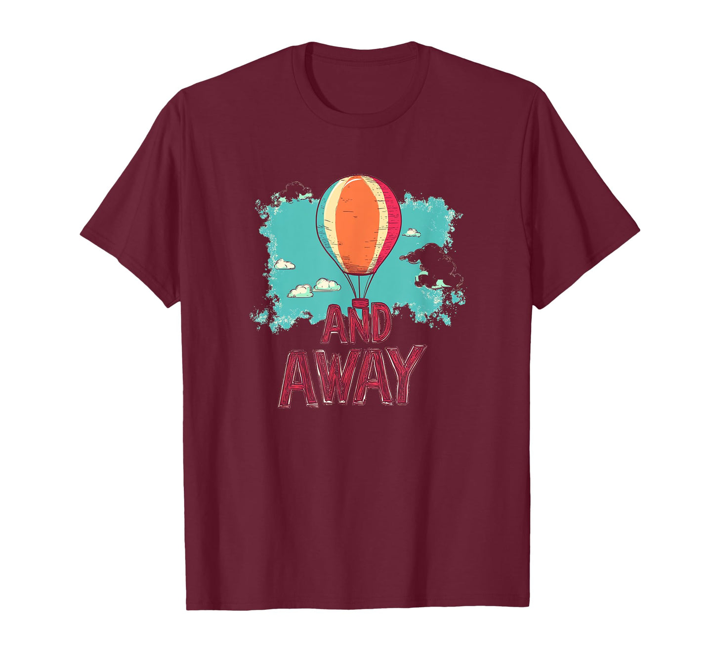 Hot Air Balloon with Up and Away Statement Costume T-Shirt