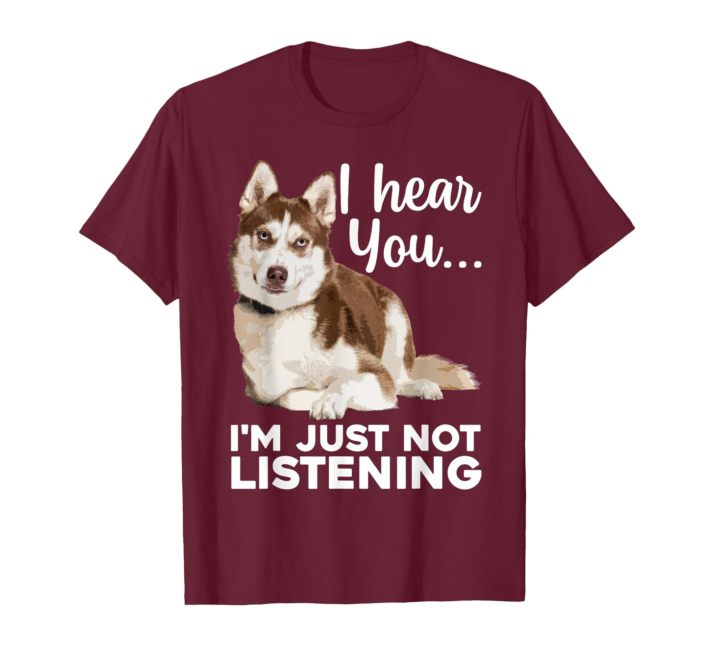 Funny Husky Dog Art for Men Women Kids Siberian Husky Lover T-Shirt