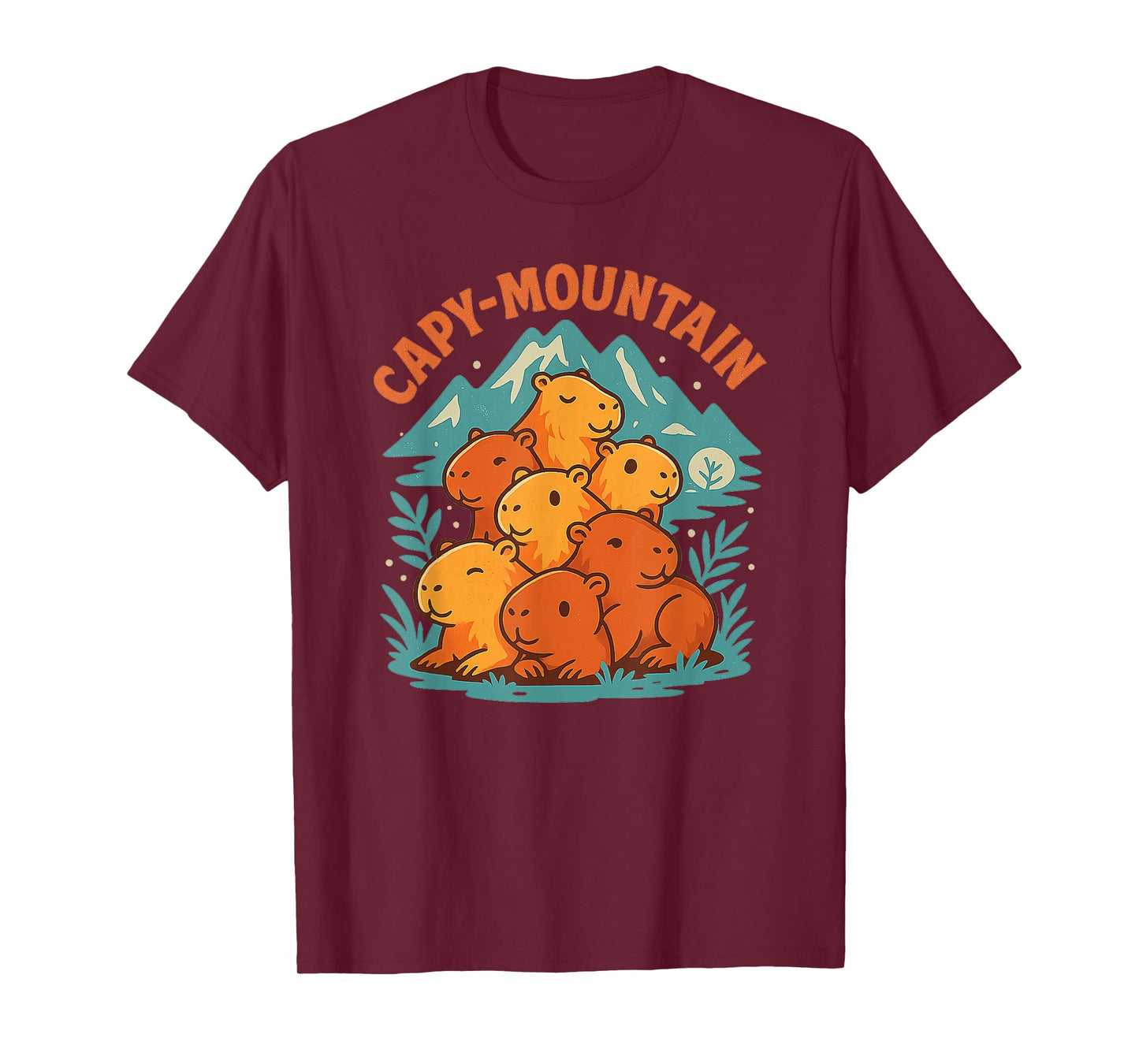 Cozy Capy-Mountain Cute Capybara Lovers Shirt T-Shirt