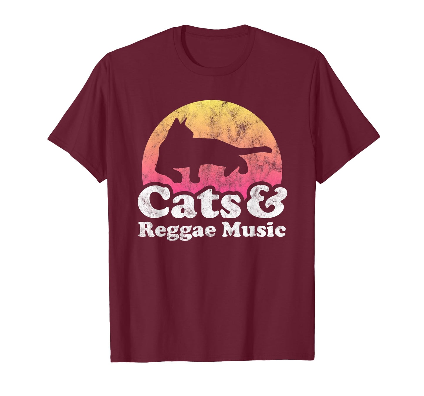 Cats and Reggae Music Men's or Women's Cat T-Shirt