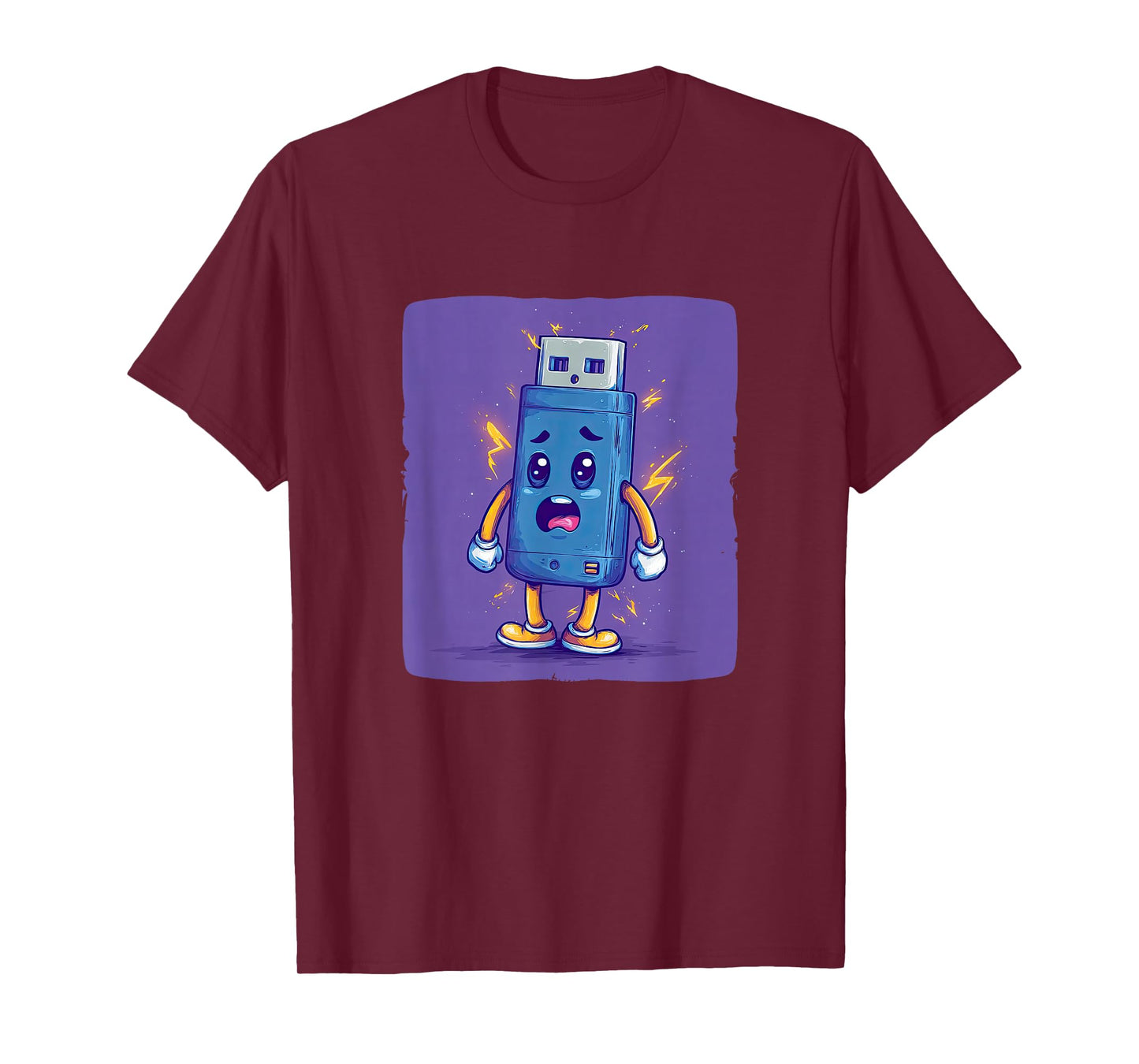Cool Electric USB Graphic Costume T-Shirt