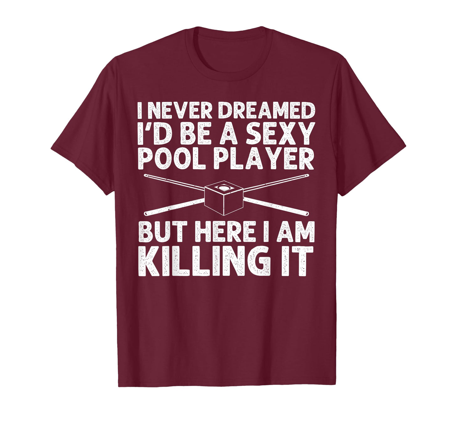 Funny Billiards Art for Men Women Billiard Lover Pool Player T-Shirt