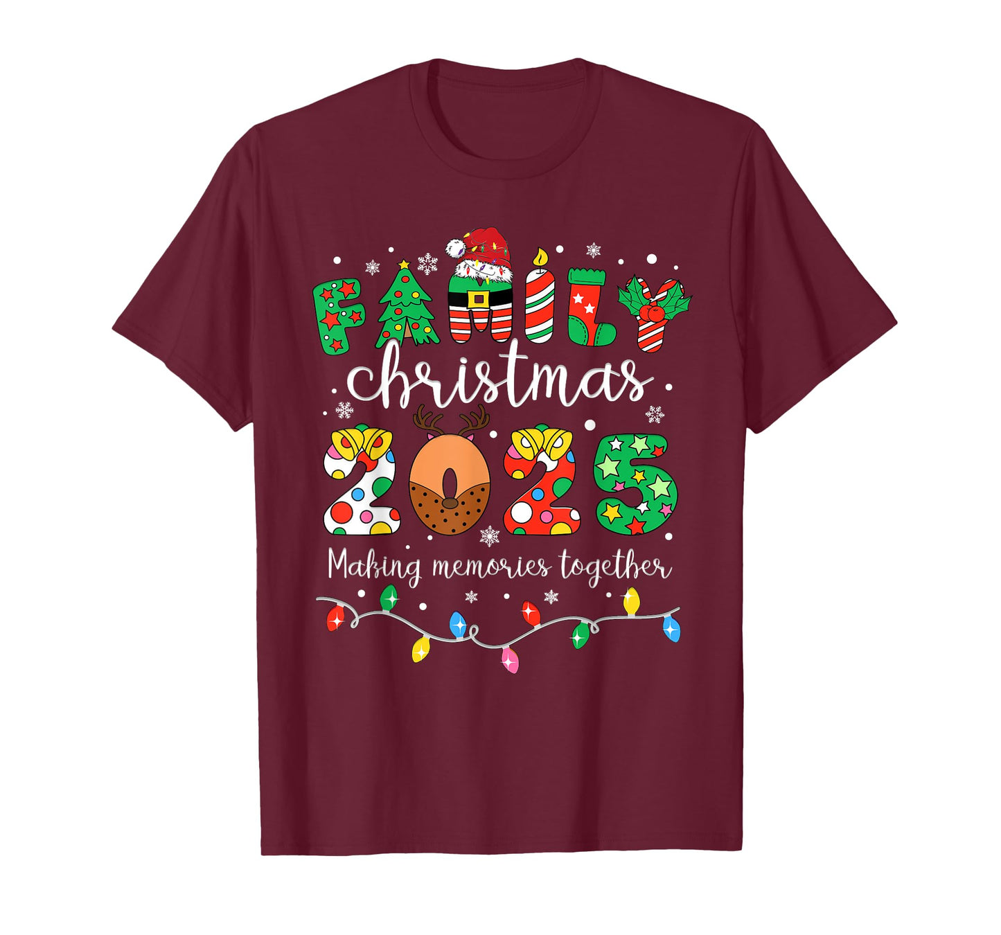 Family Christmas 2025 Matching Outfit Xmas Men Women Kids T-Shirt