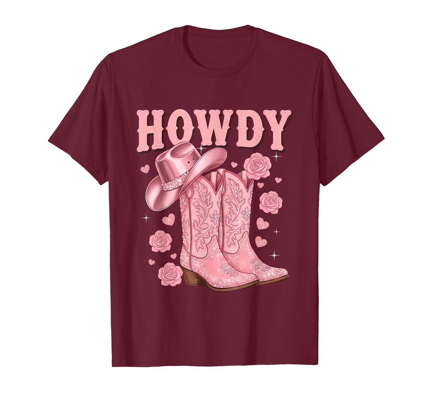 Country Girls Rodeo Woman Pink Cowgirl Howdy T-Shirt