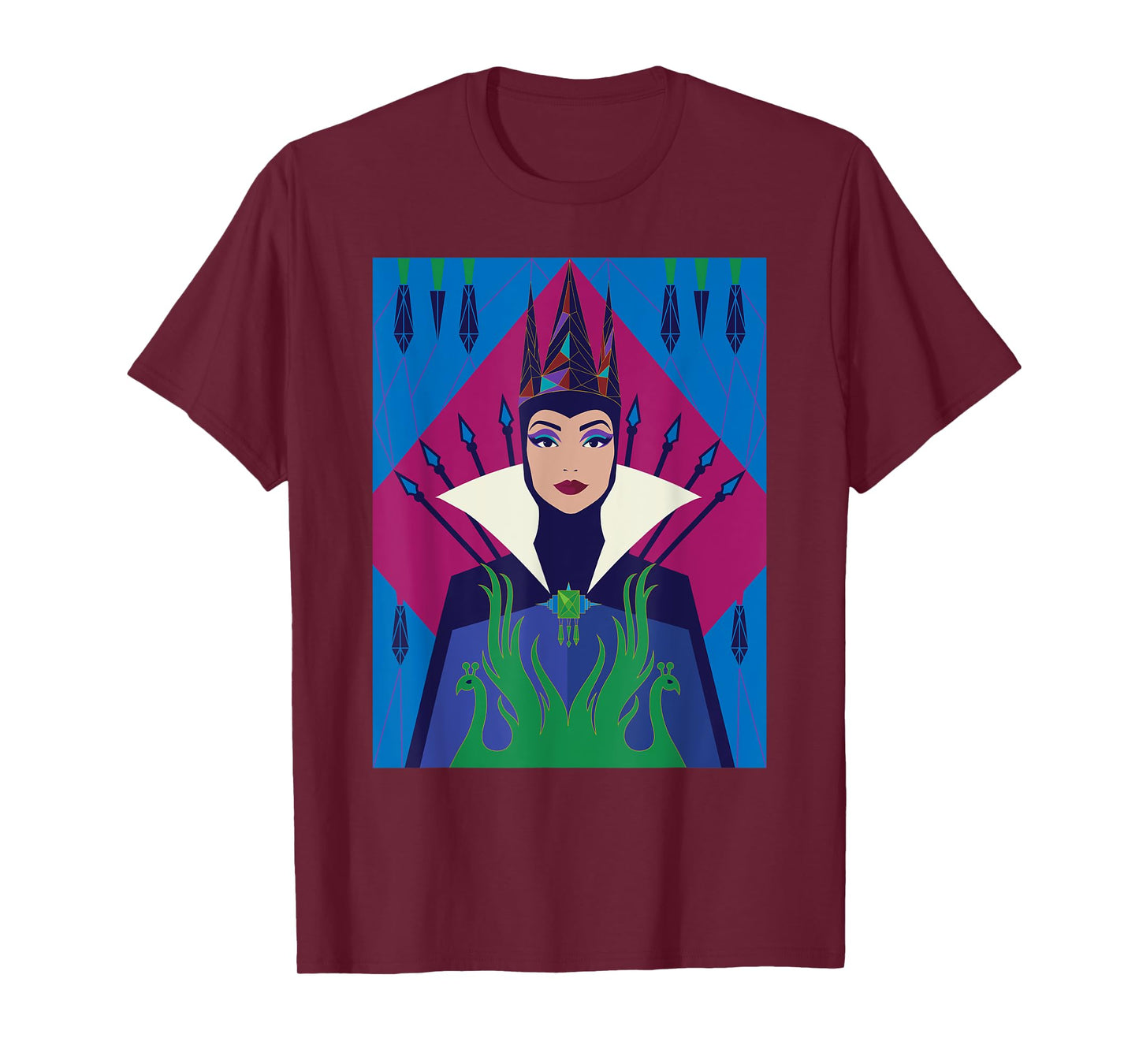 Disney Snow White Evil Queen Colorful Poster T-Shirt