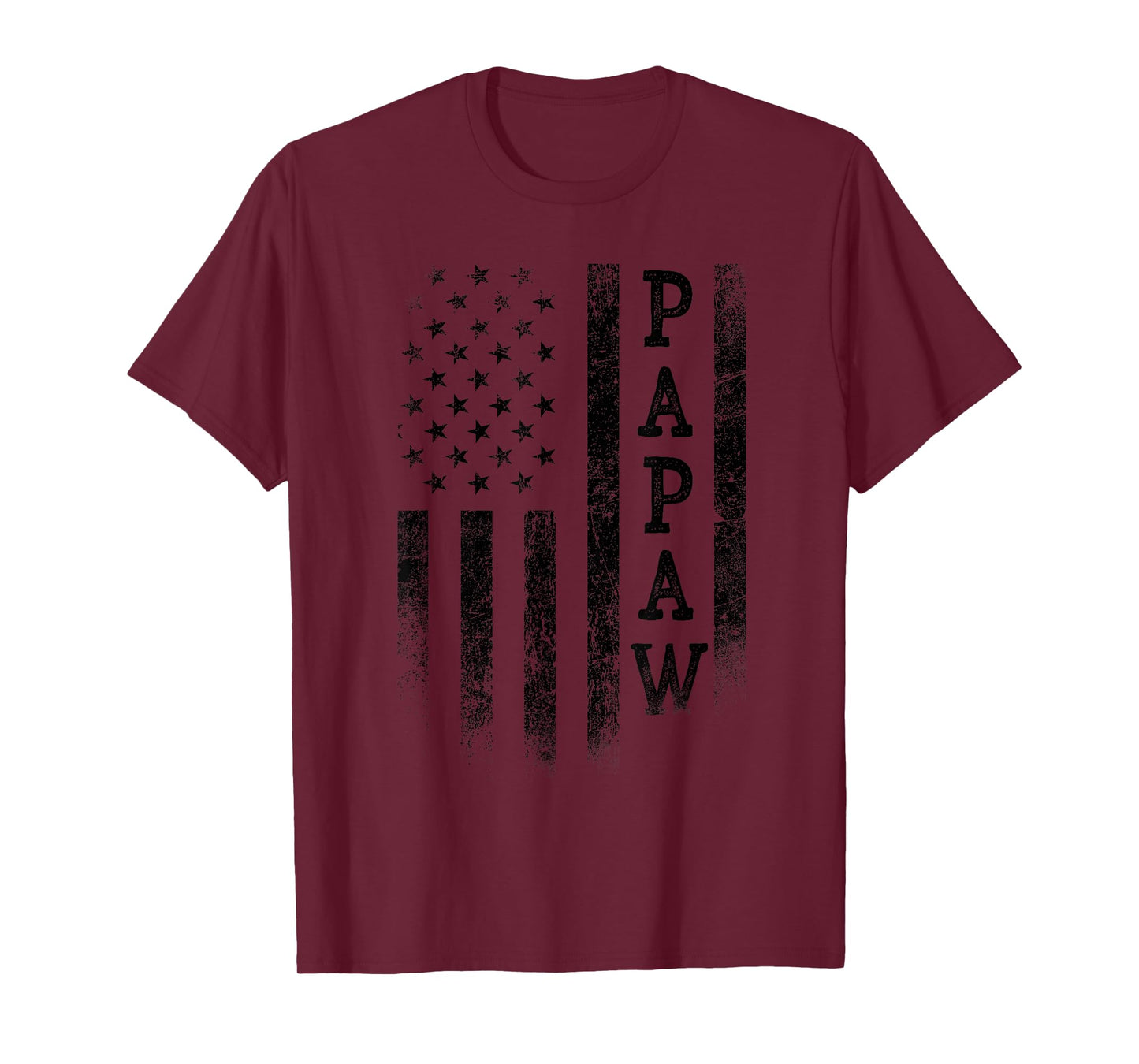 Papaw Patriotic American USA Flag Father's Day Papaw T-Shirt