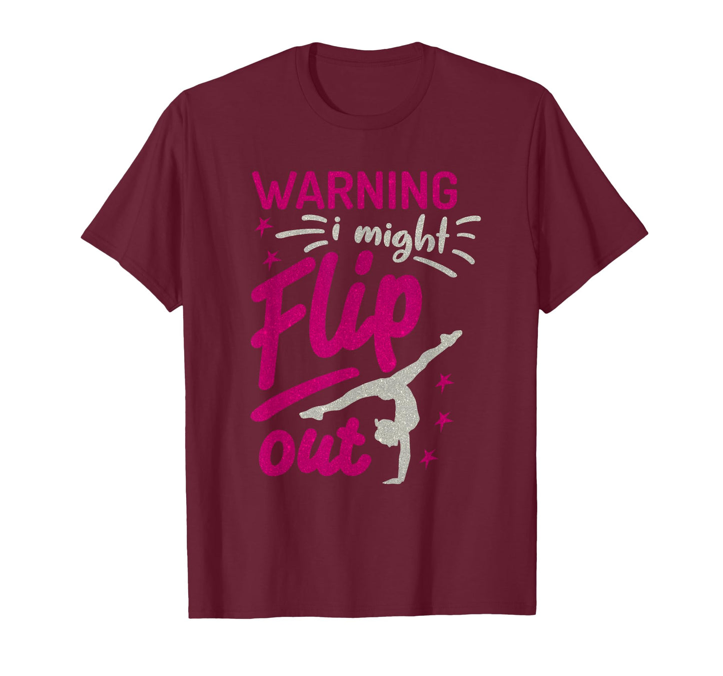 I Might Flip Out Funny Gymnastics Cheerleading Gymnast Girls T-Shirt