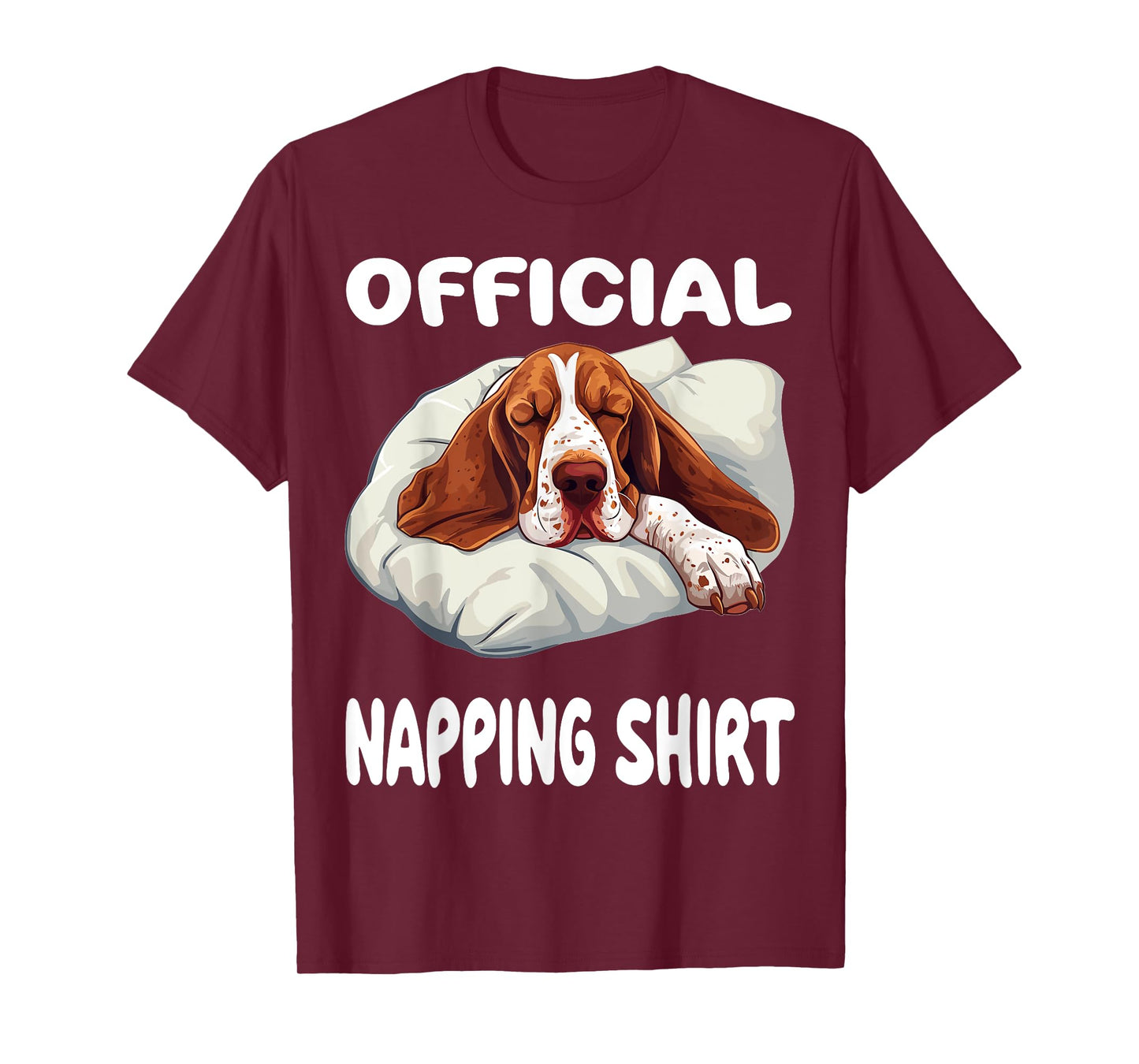 Basset Hound Dog Official Napping shirt Pajamas Nightgown T-Shirt