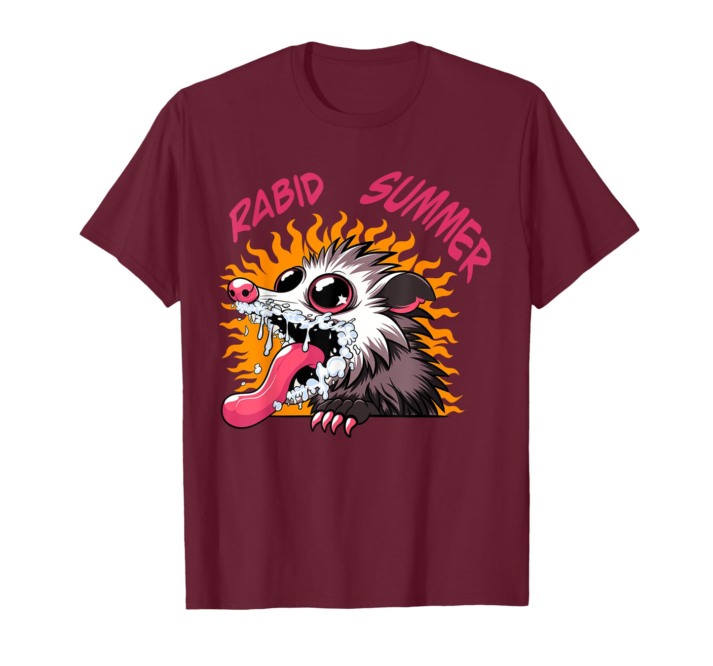 Rabid Summer - Cute Funny Rabid Opossum Summer T-Shirt