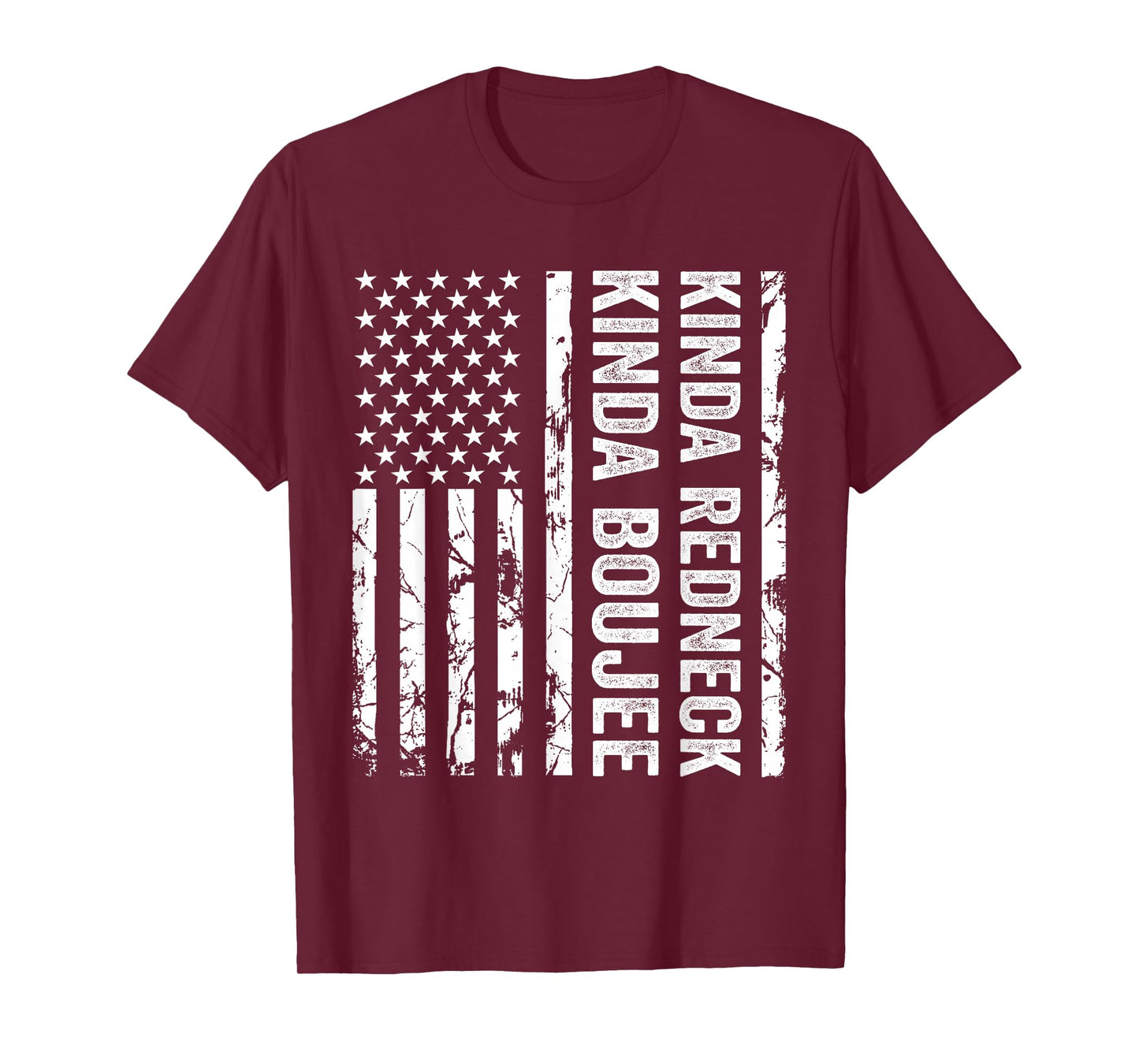 Kinda Redneck Kinda Boujee USA American Flag Southern T-Shirt