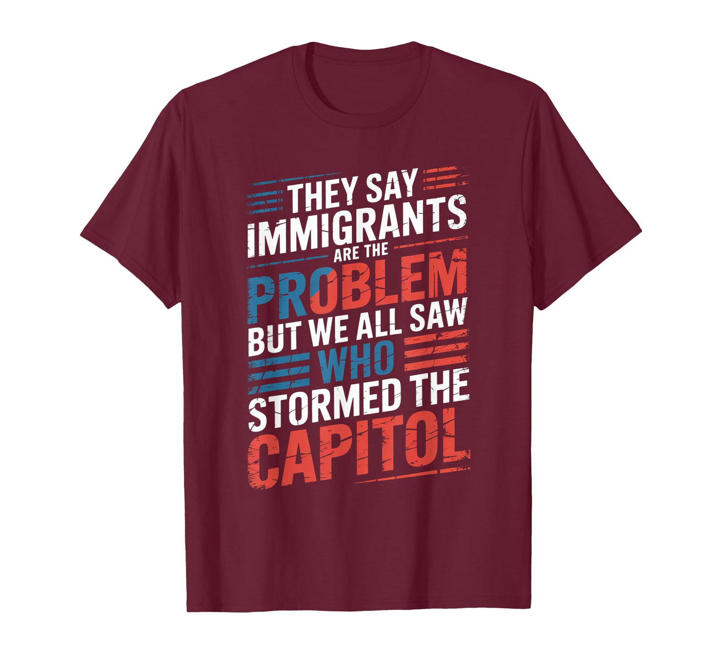 They Say Immigrants Are The Problem But We All Saw Stormed T-Shirt