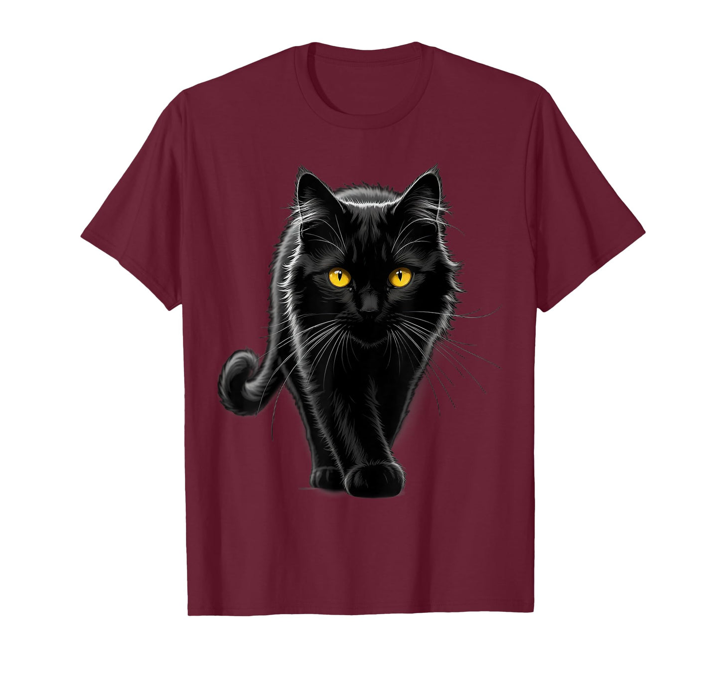 Black Cat Yellow Eyes T-Shirt