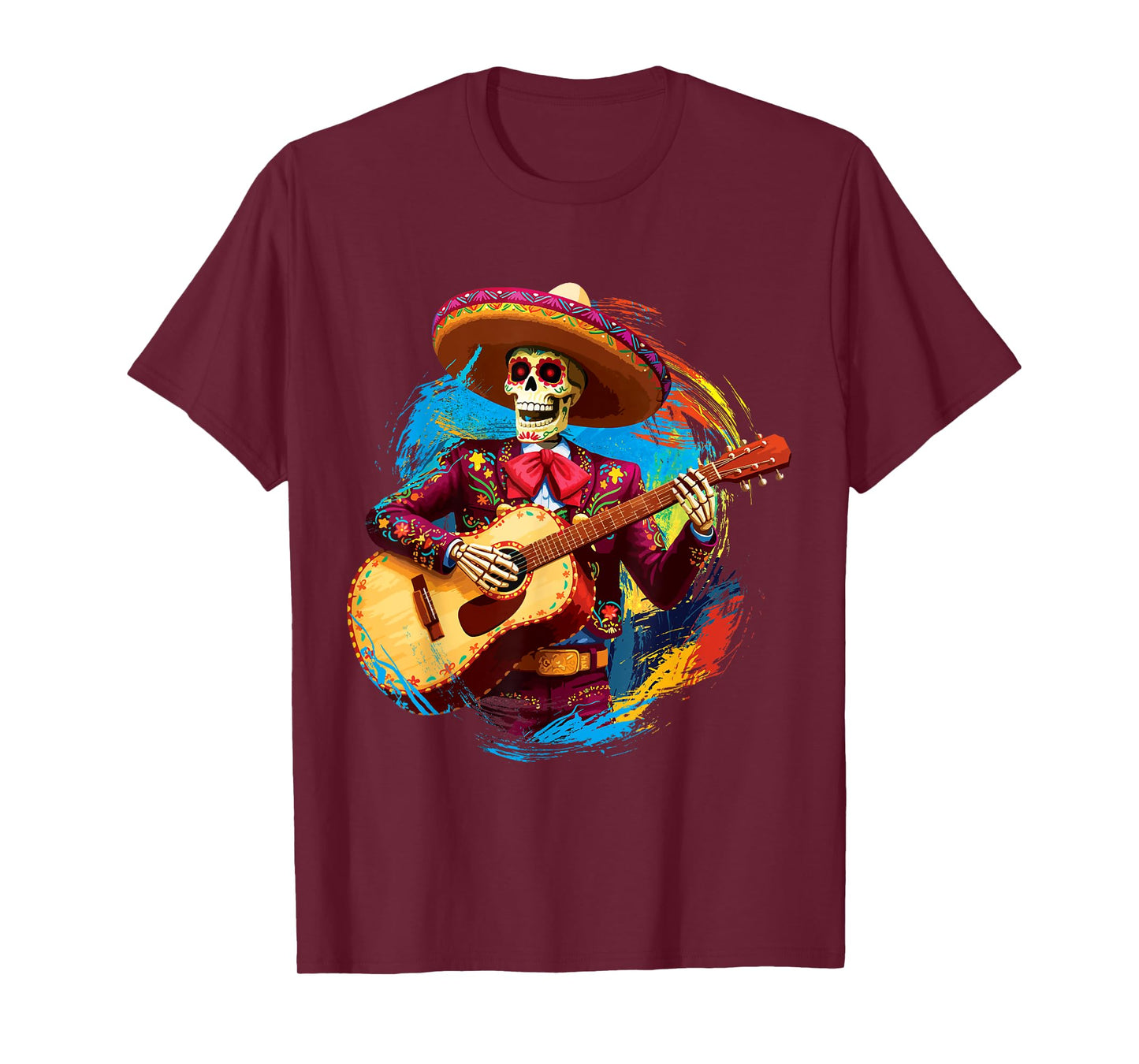 Mexican Skeleton Halloween Day Of Dead Dia De Los Muertos T-Shirt