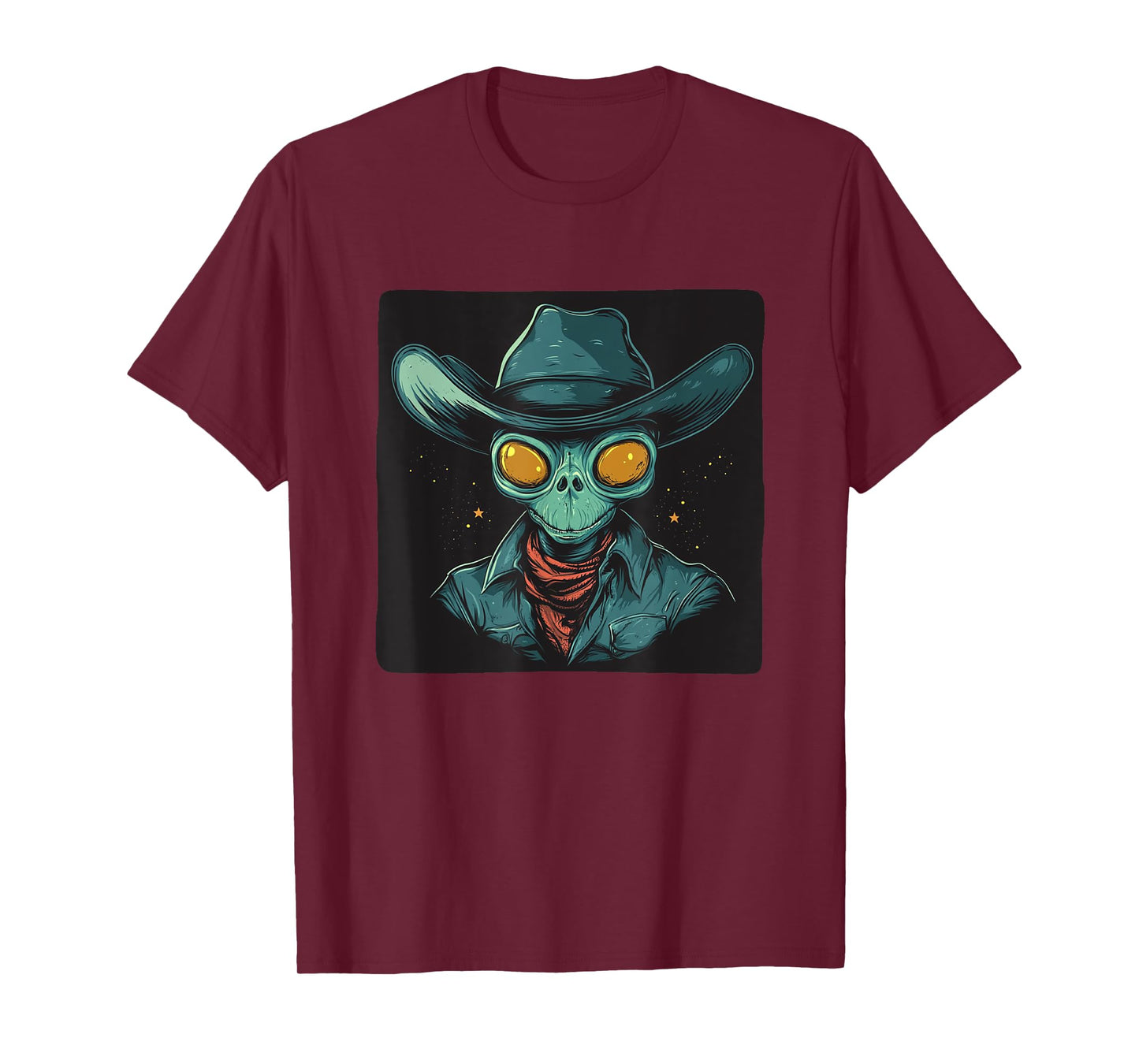Alien Cowboy for a Fun Galactic Style T-Shirt