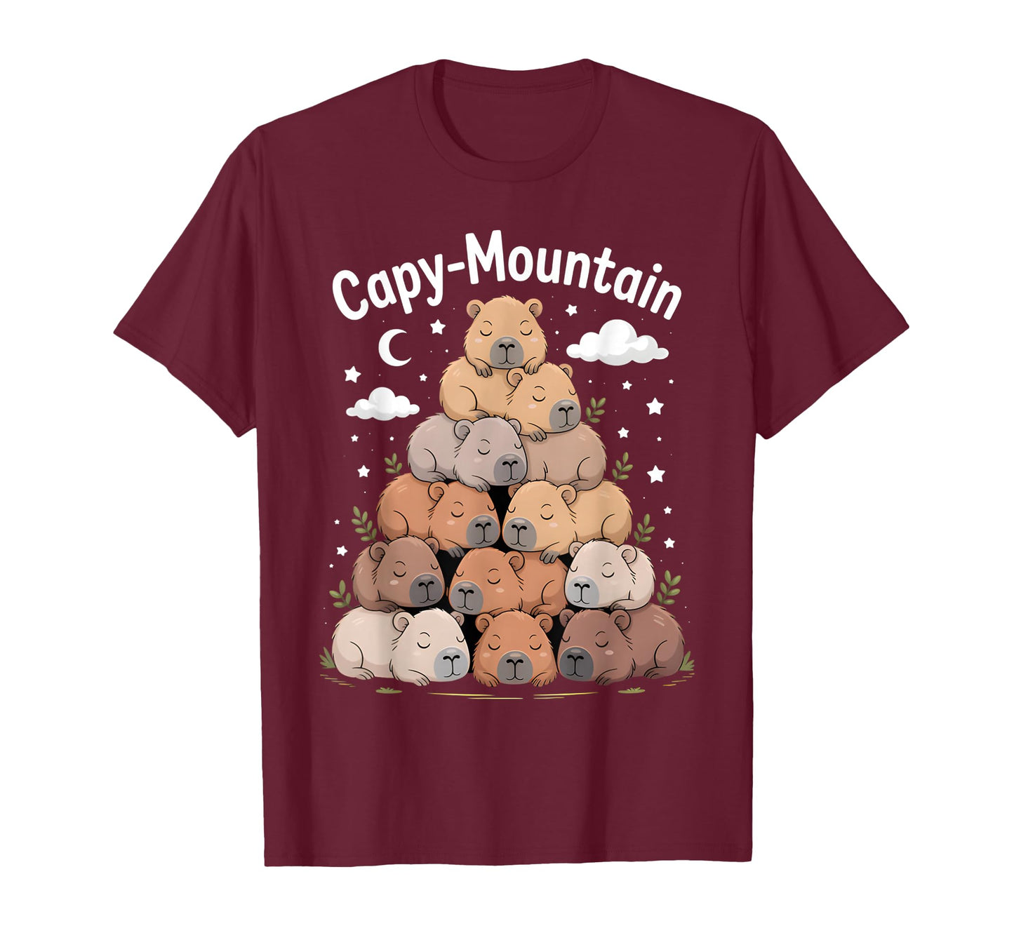 Cozy Capy-Mountain Cute Capybara Lovers Women Kids T-Shirt