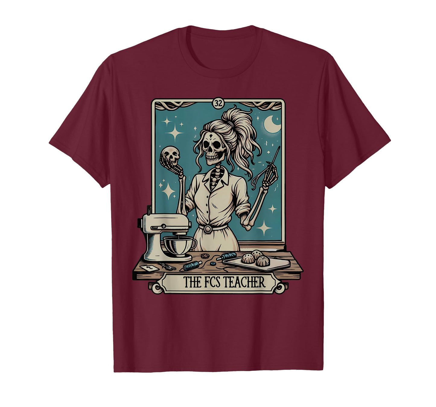 FCS Teacher Skeleton Halloween Family and Consumer Science T-Shirt