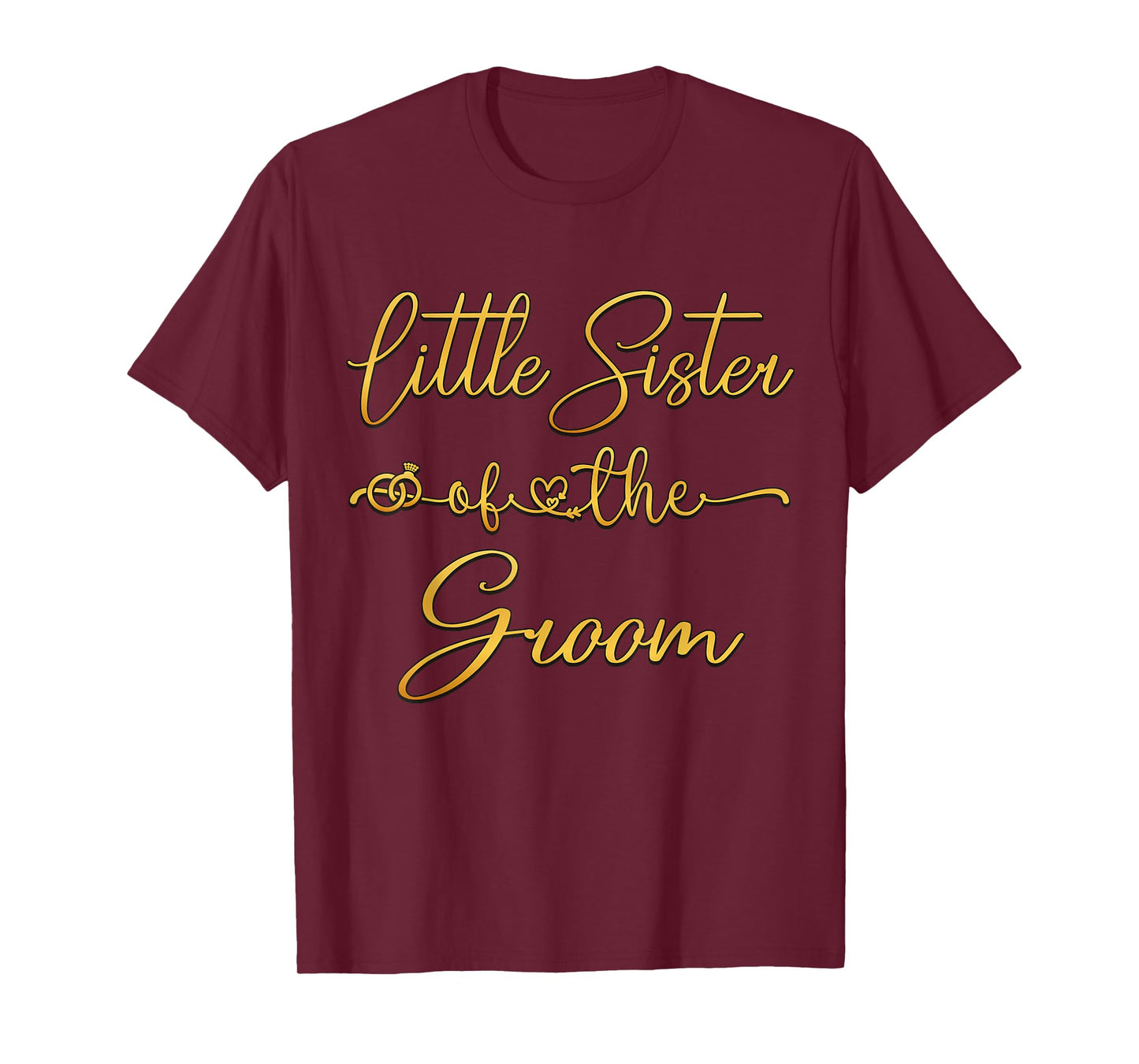 Little Sister Of The Groom Wedding Party Idea For Him T-Shirt