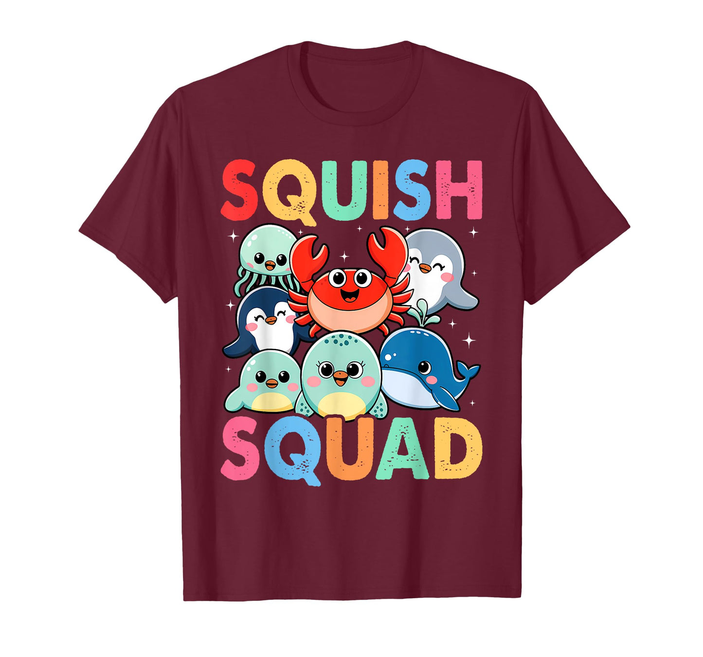 Squish Squad Mallow Soft Toy Cute for Kids Boy Girls T-Shirt