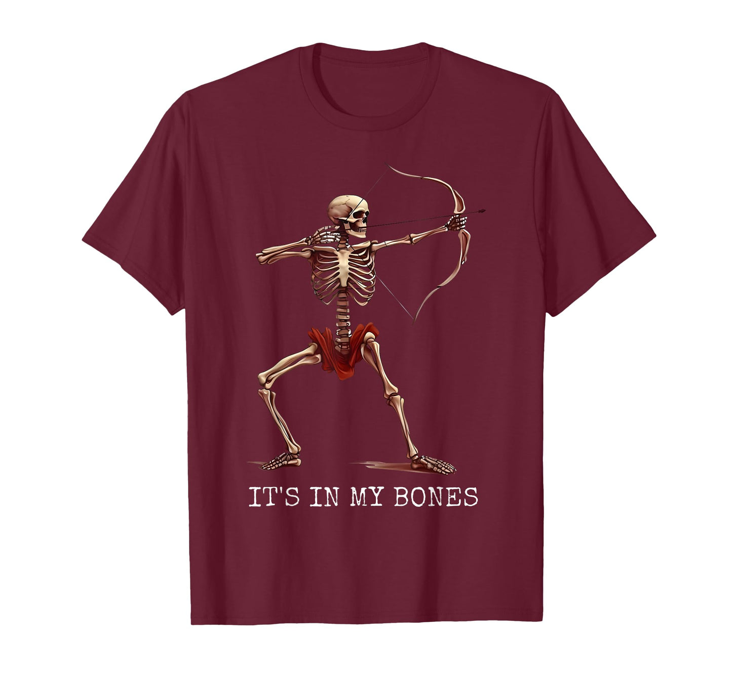 It's In My Bones Skeleton Archery Bow Hunting Archery Lover T-Shirt