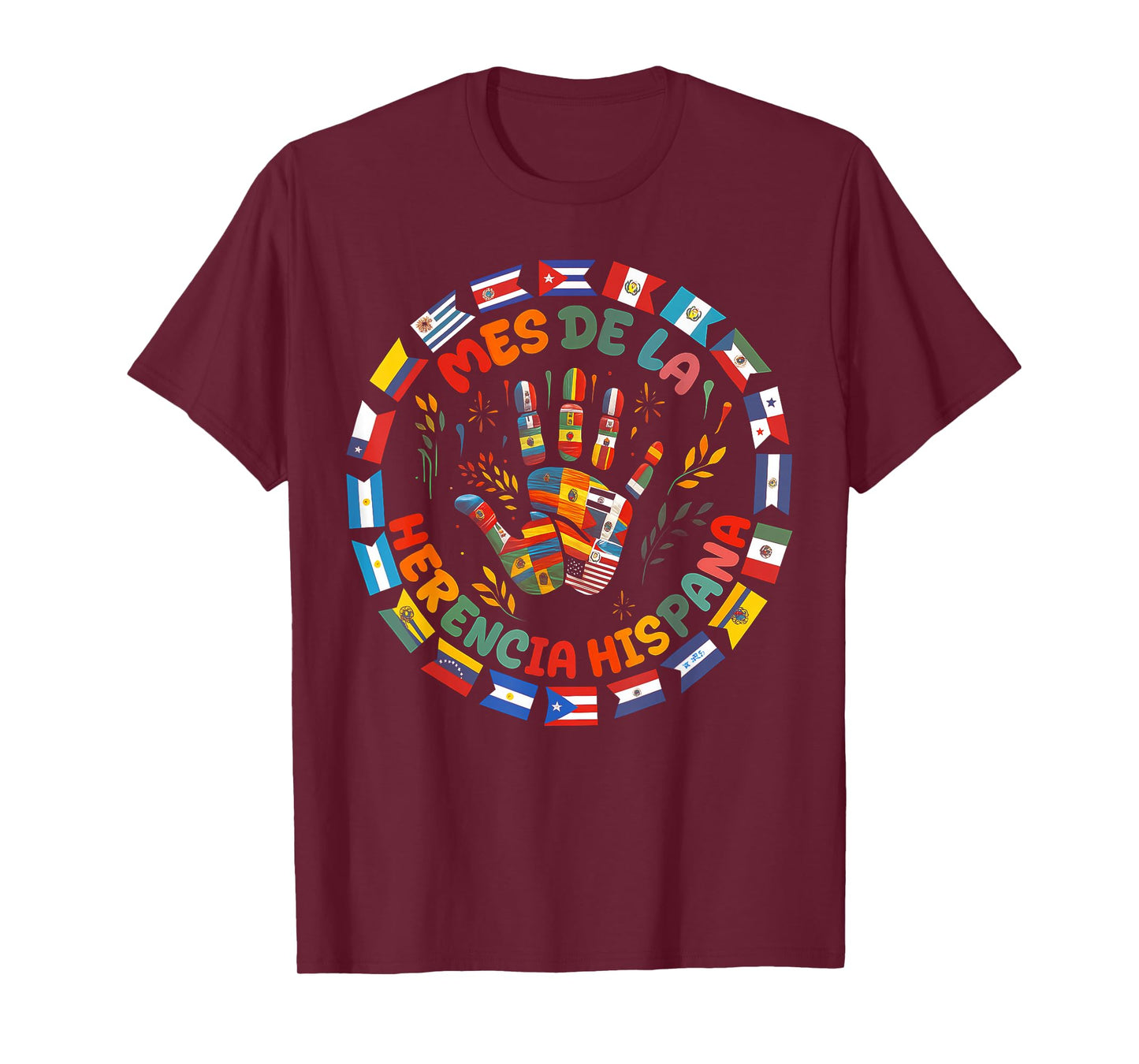 Hispanic Heritage Month National Latino Countries Flags T-Shirt