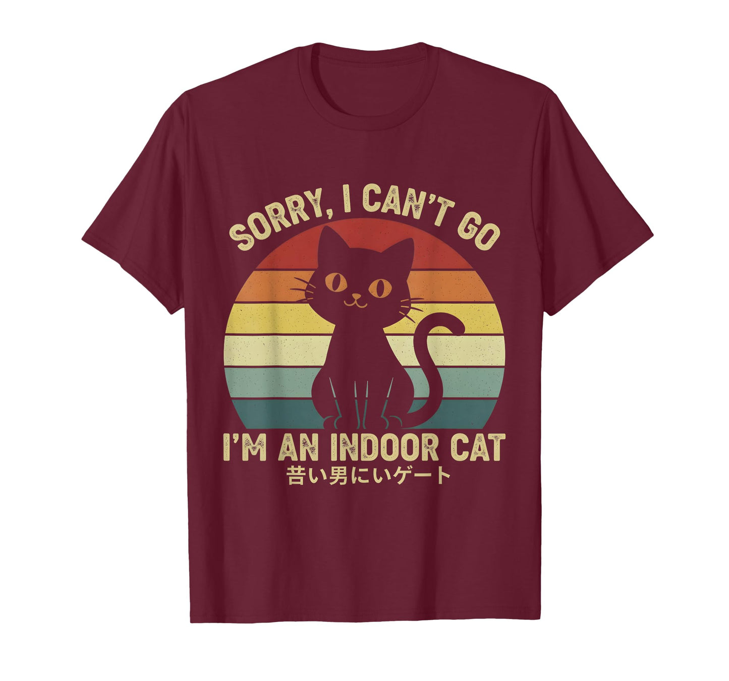 Sorry I Can’t Go I’m an Indoor Cat Funny Indoor cat T-Shirt