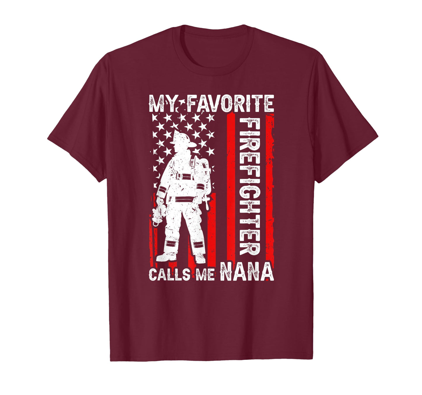 Firefighter Nana Grandma Proud Fireman Nana Of A Firefighter T-Shirt