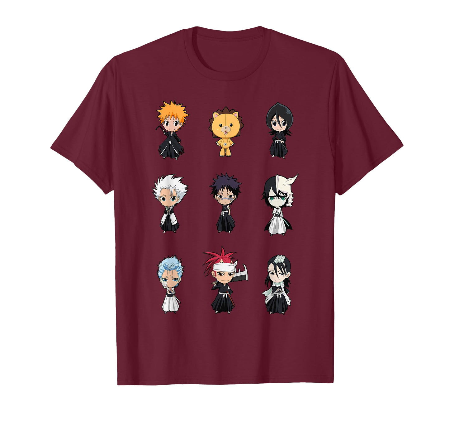 Bleach Cute Chibi Character Grid Anime T-Shirt
