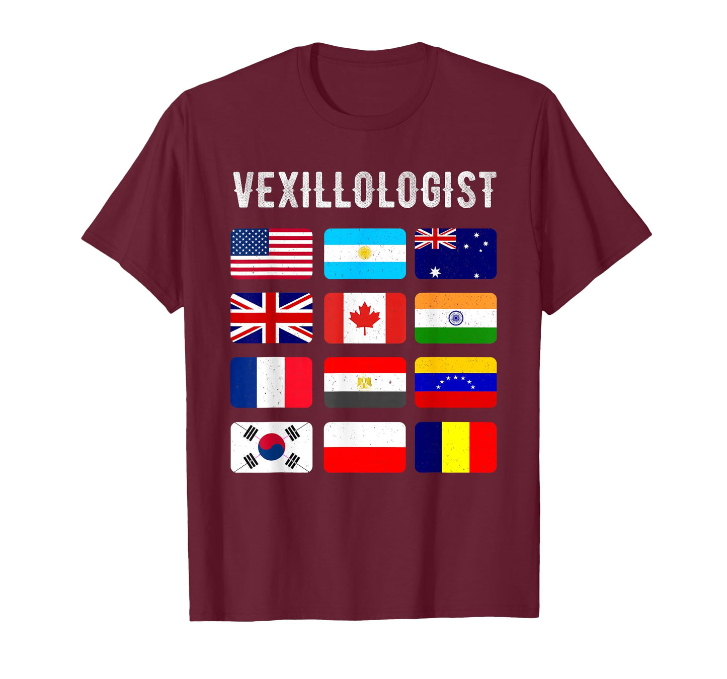 Vexillologist T-shirt Vexillology Love Shirt Flag Collection T-Shirt