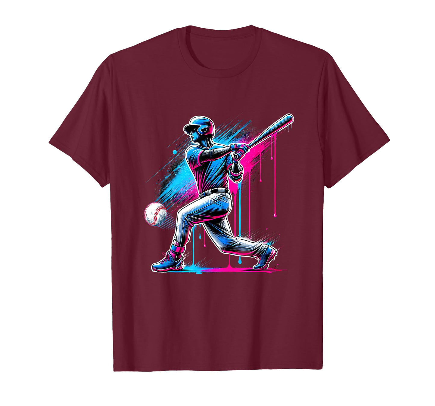 Baseball Home Plate Ice Cream Drip Sprinkles Drip T-Shirt