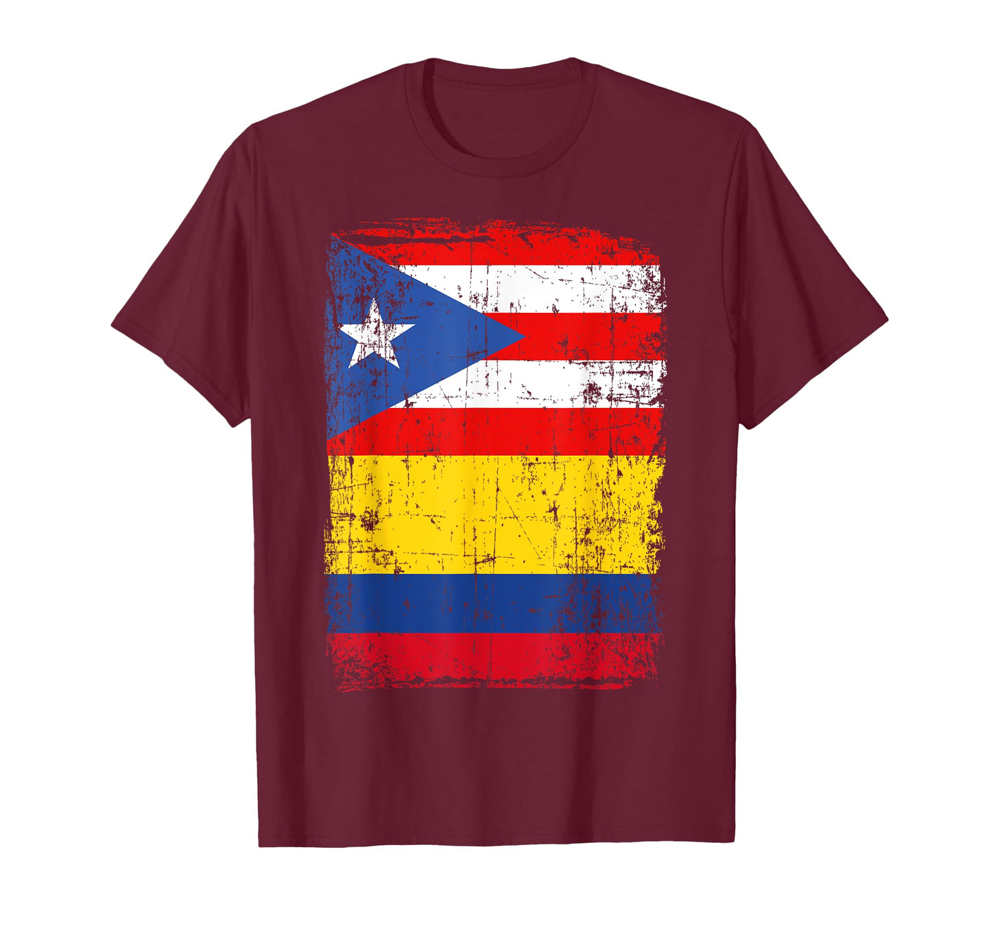 Colombian Puerto Rican T-Shirt Flag Vintage Colombia Rico T-Shirt