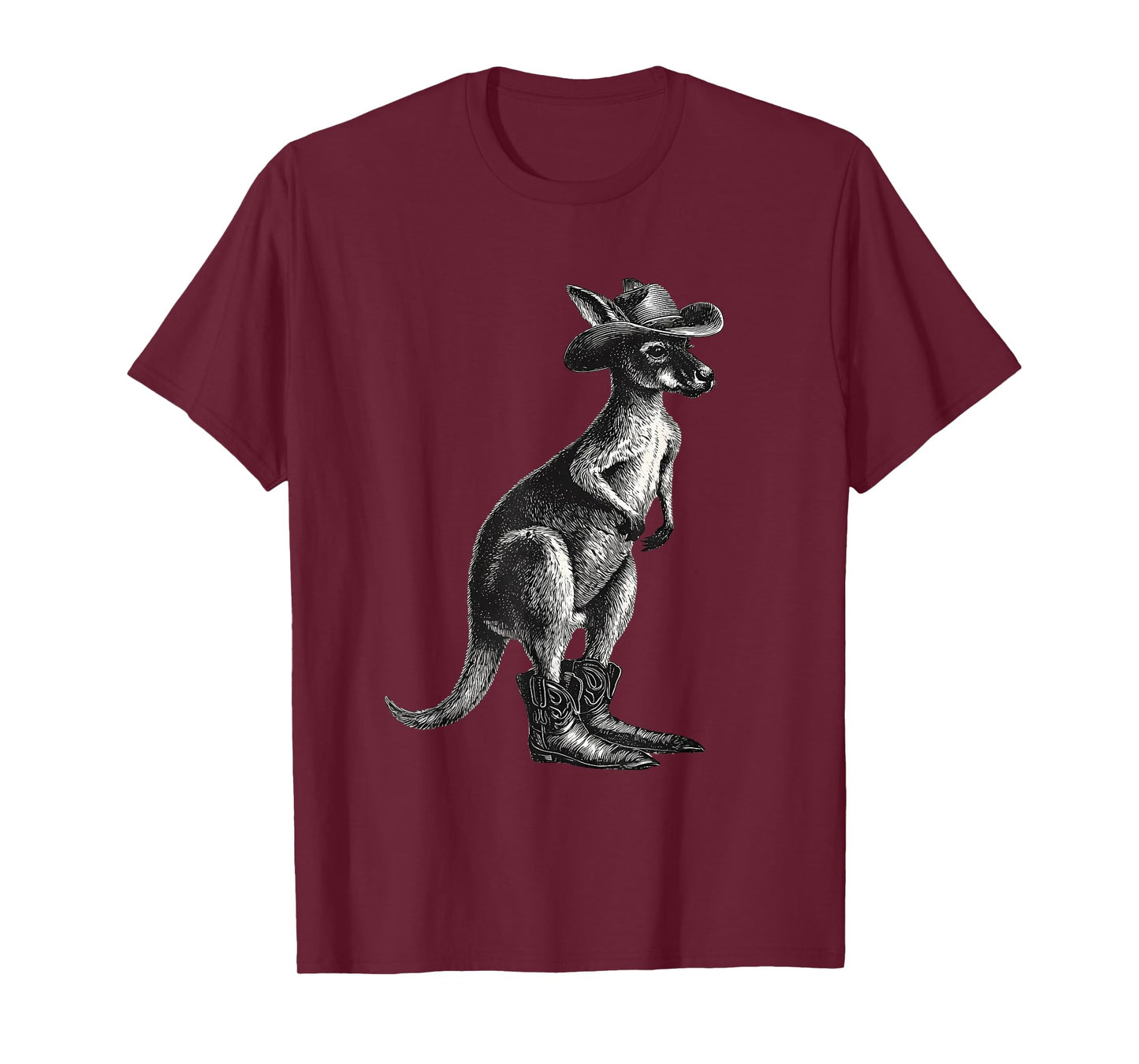 Country Cowboy Kangaroo Rodeo Cowgirl Western Australia T-Shirt