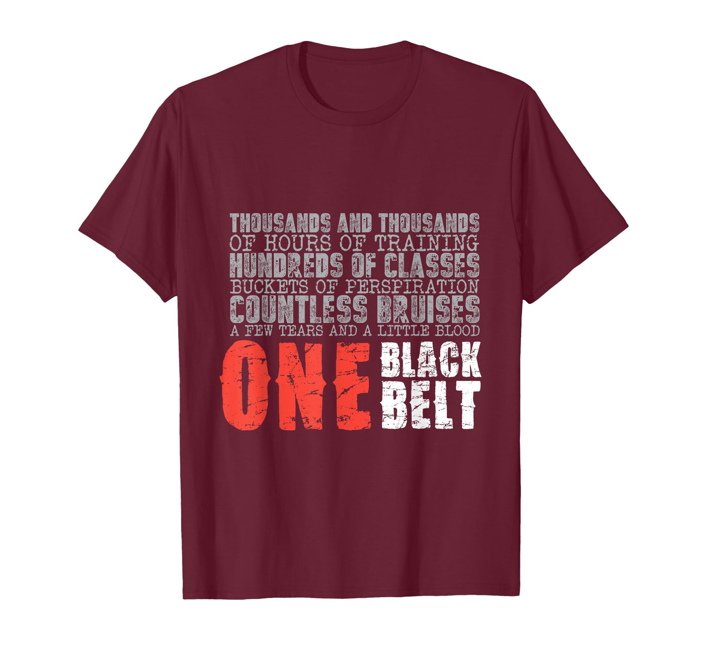 One Black Belt Martial Arts Gift T-Shirt T-Shirt