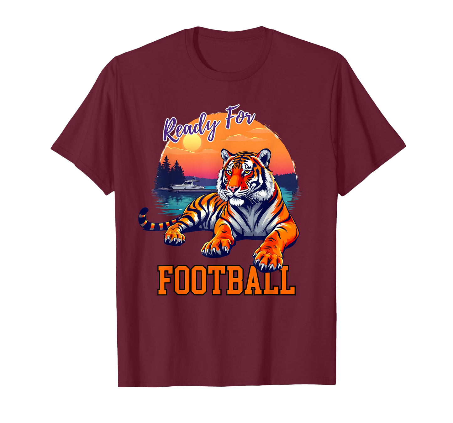 Ready For Football Retro Tiger T-Shirt