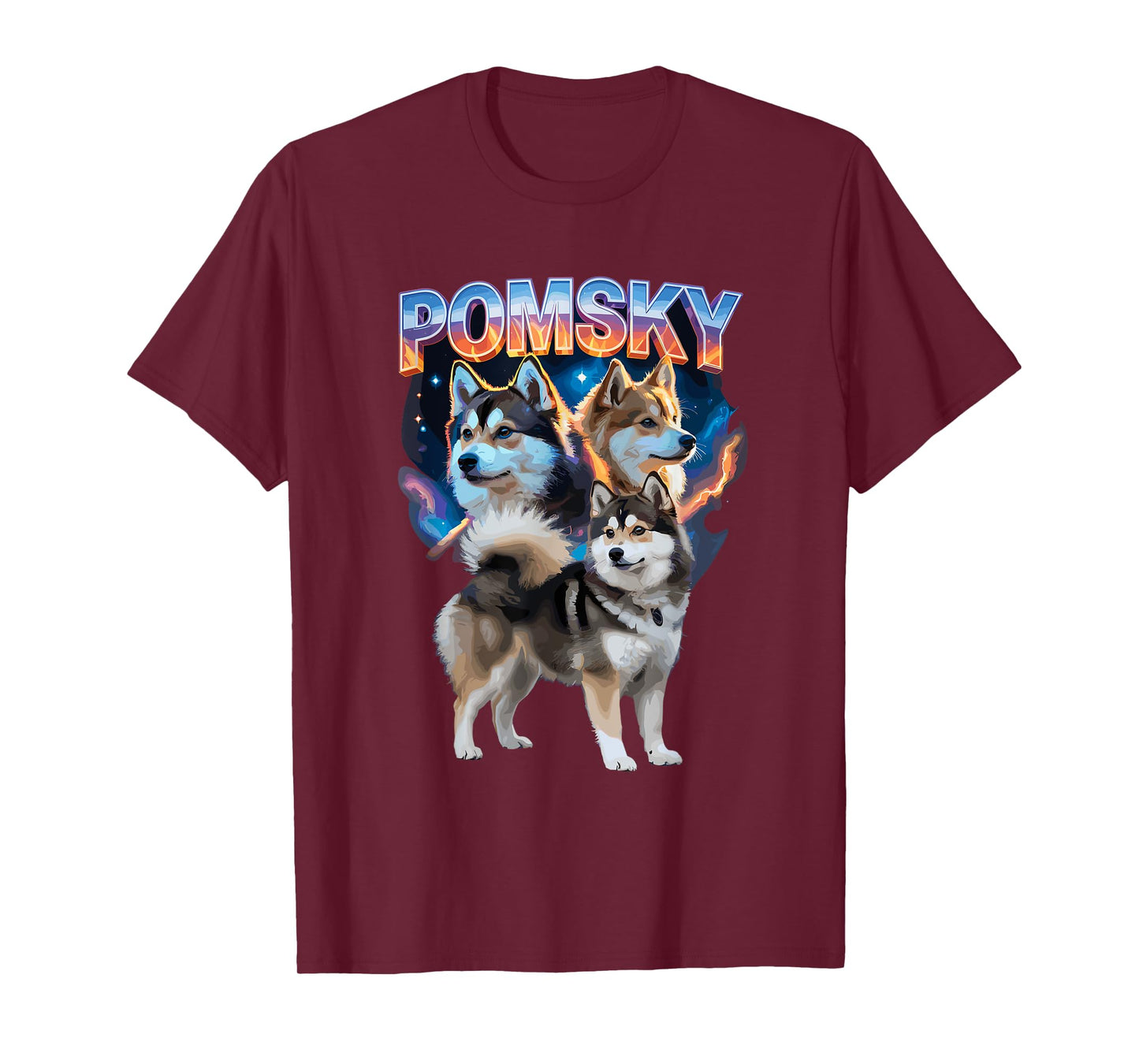 Funny Weird Pomsky Dog Owners T-Shirt