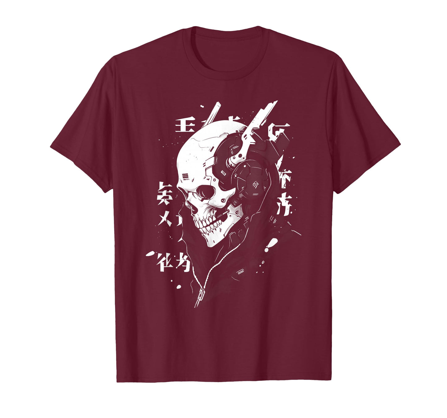Anime Manga Skull Cyberpunk Aesthetic Techwear Harajuku T-Shirt