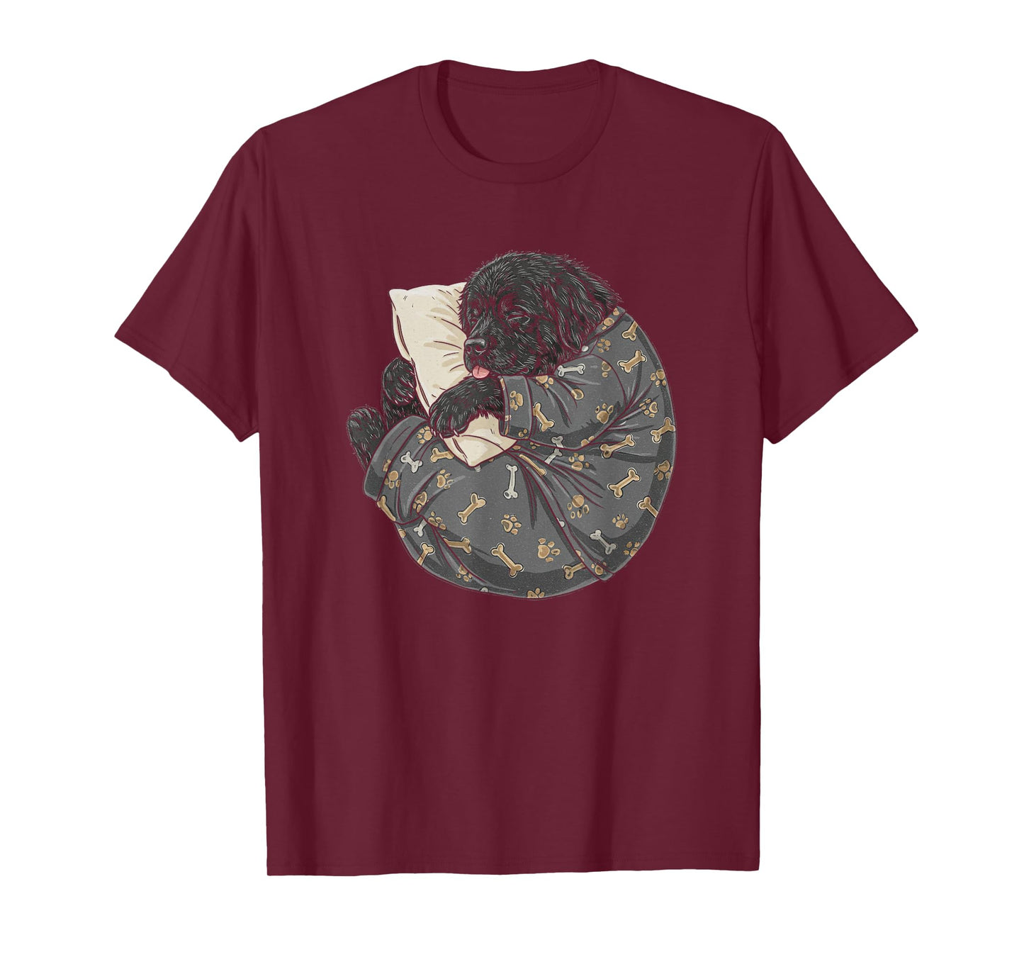 Funny Sleepy Newfoundland Pajama Men Women Kids Newfie T-Shirt