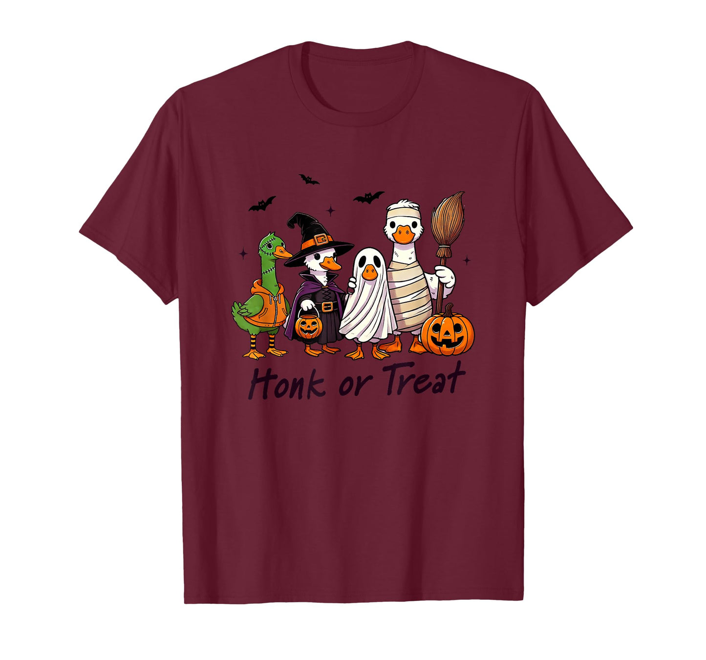 Honk Or Treat Goose Halloween Costume Fun T-Shirt